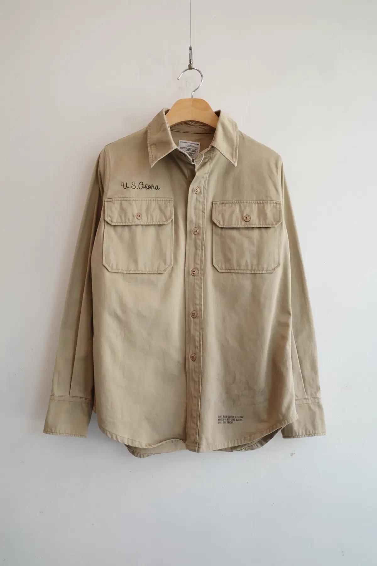 BEAMS 빔즈 투포켓 밀리터리 셔츠