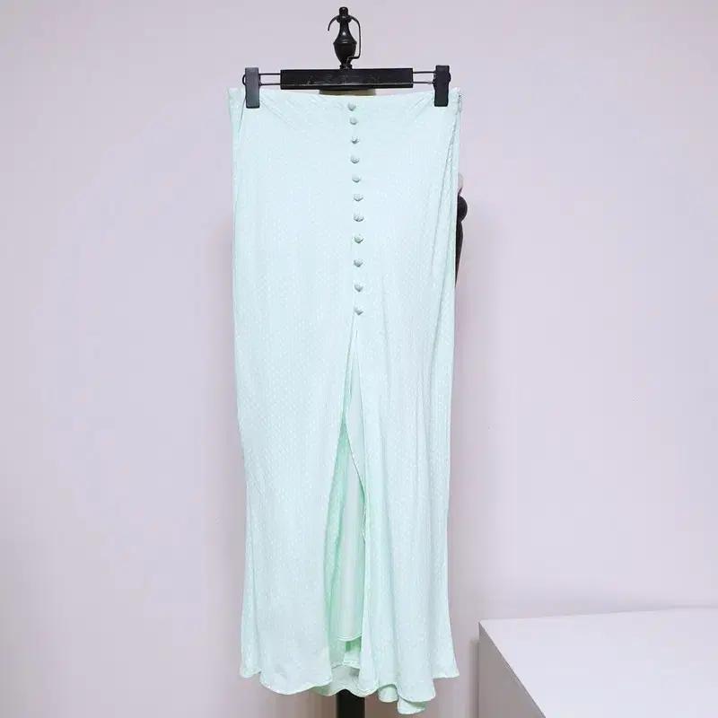 자라 도트 스커트 여성 봄 여름 데일리룩