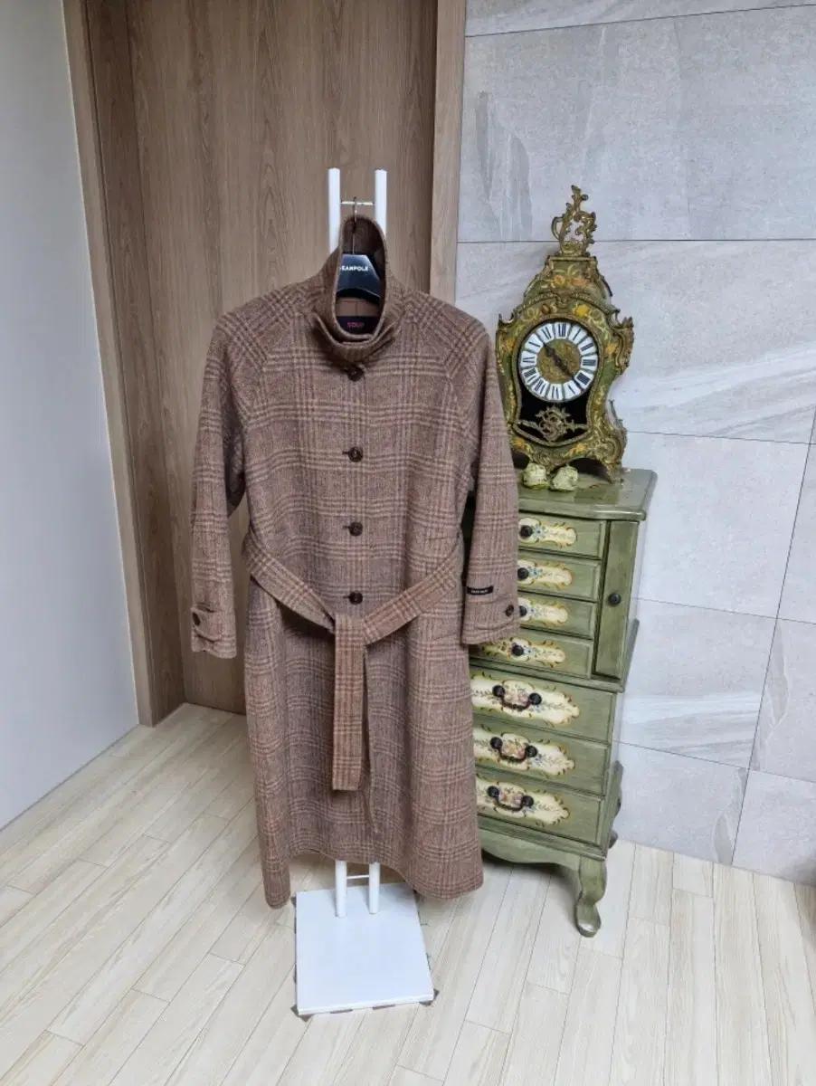 [SOUP]55오버핏/핸드메이드체크롱코트