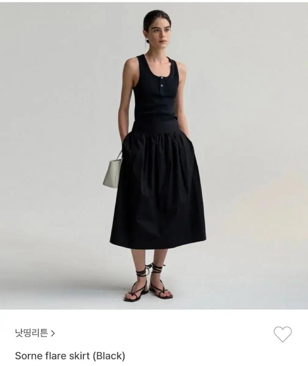낫띵리튼 sorne flare skirt 소르네 스커트 s