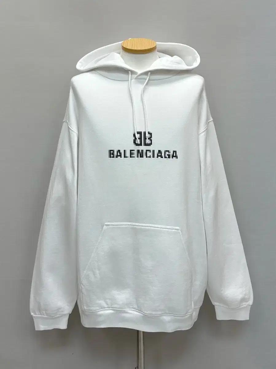 발렌시아가 BB 픽셀 로고 후드티 (110)