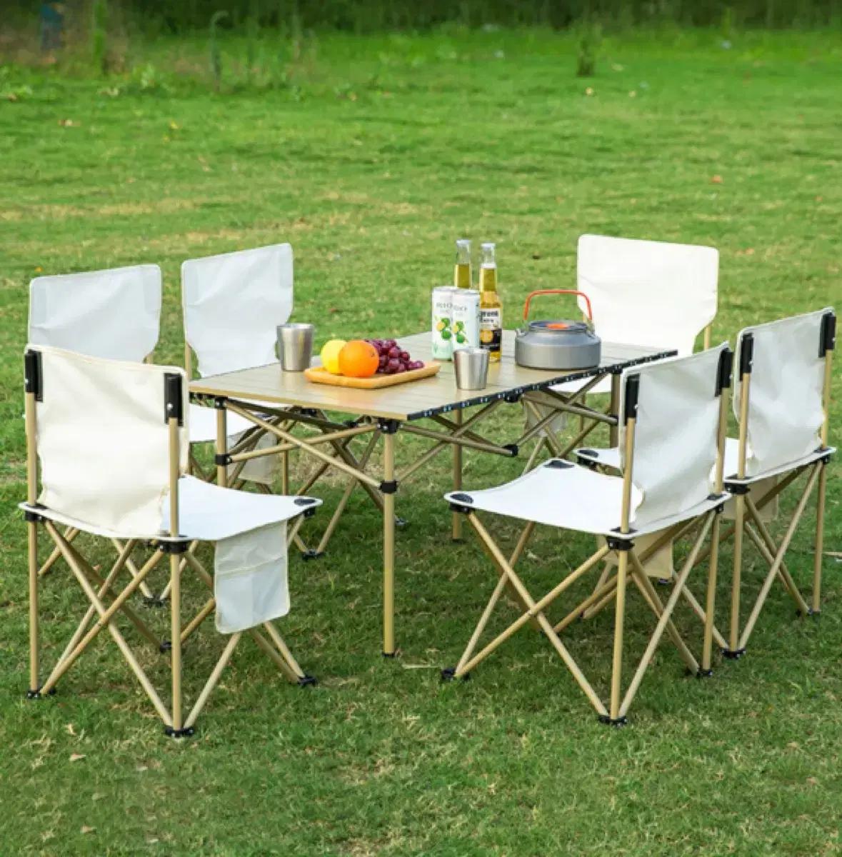 (새상품) 캠핑 소형 테이블+의자 2개 2인 세트