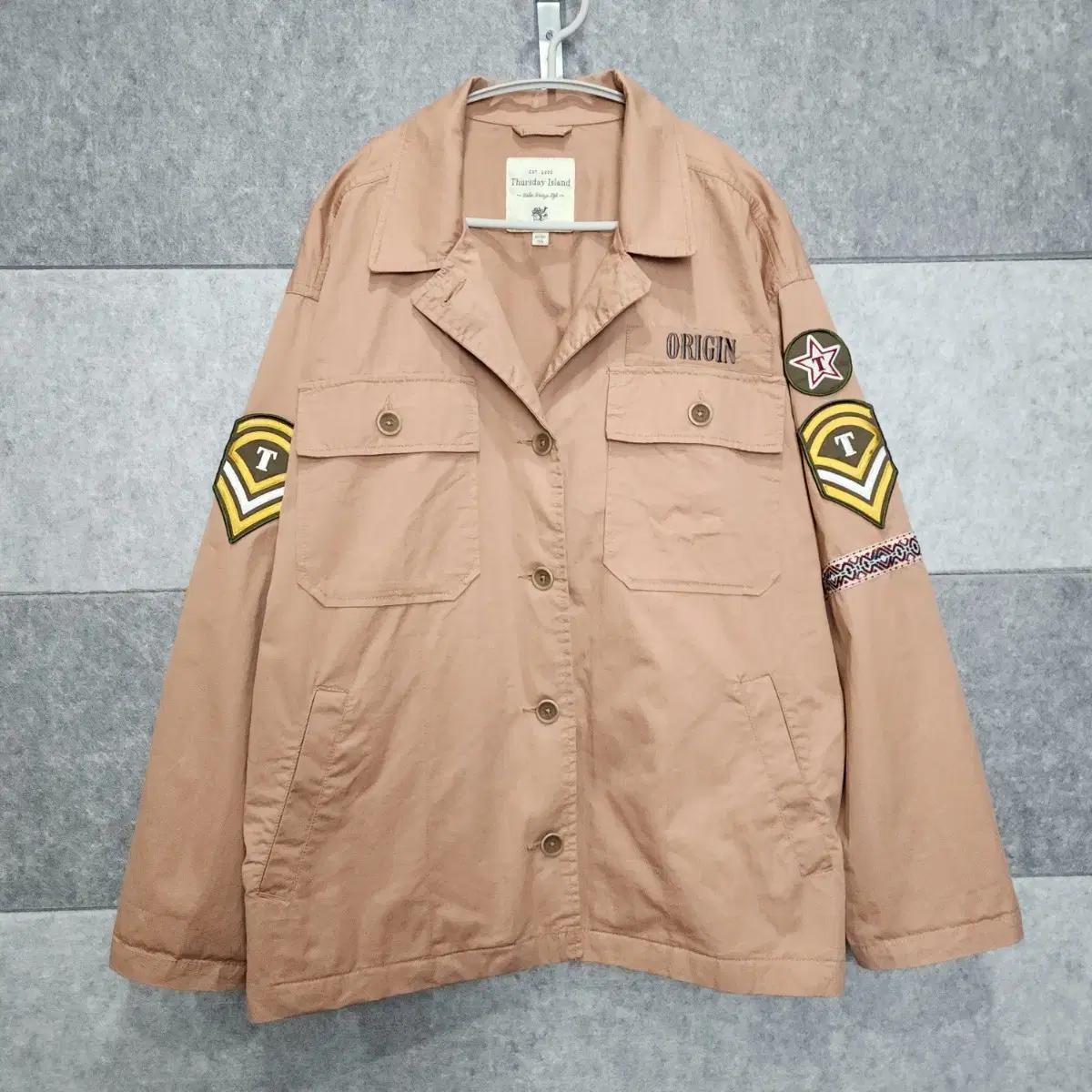 써스데이아일랜드 여성 오리진 밀리터리 셔츠자켓 (사이즈 M)
