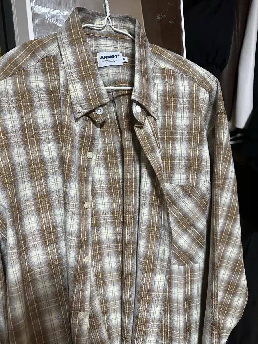 ANNOT 체크 셔츠 브라운 2