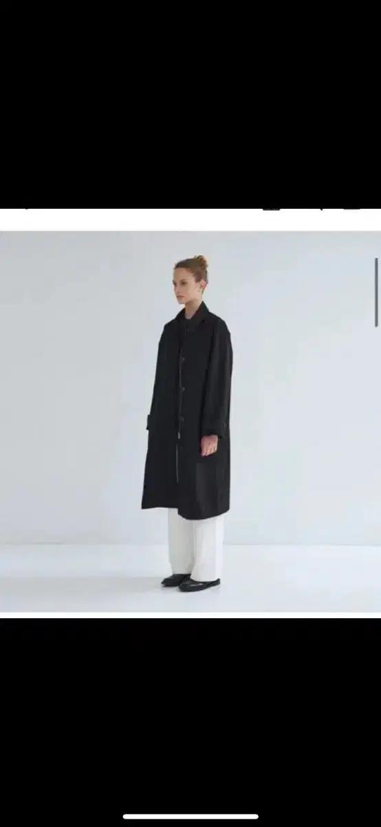 톨로 블랙 여자 롱 트렌치코트 자켓