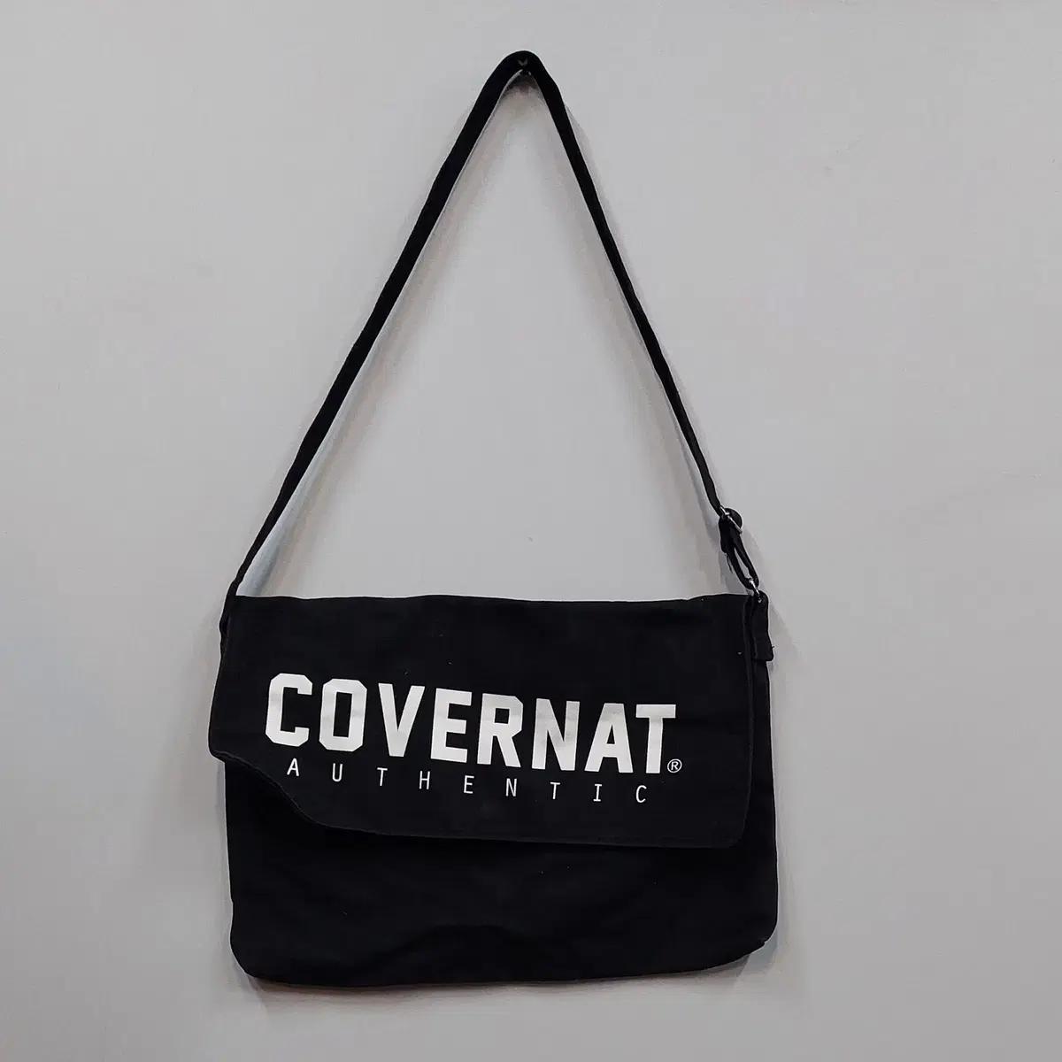 커버낫 캔버스천 메신저백 여성가방 라지 블랙 35367