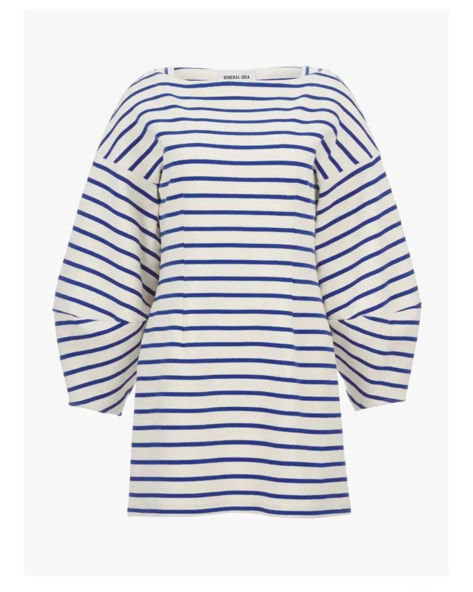제너럴아이디어 스트라이프 저지 원피스