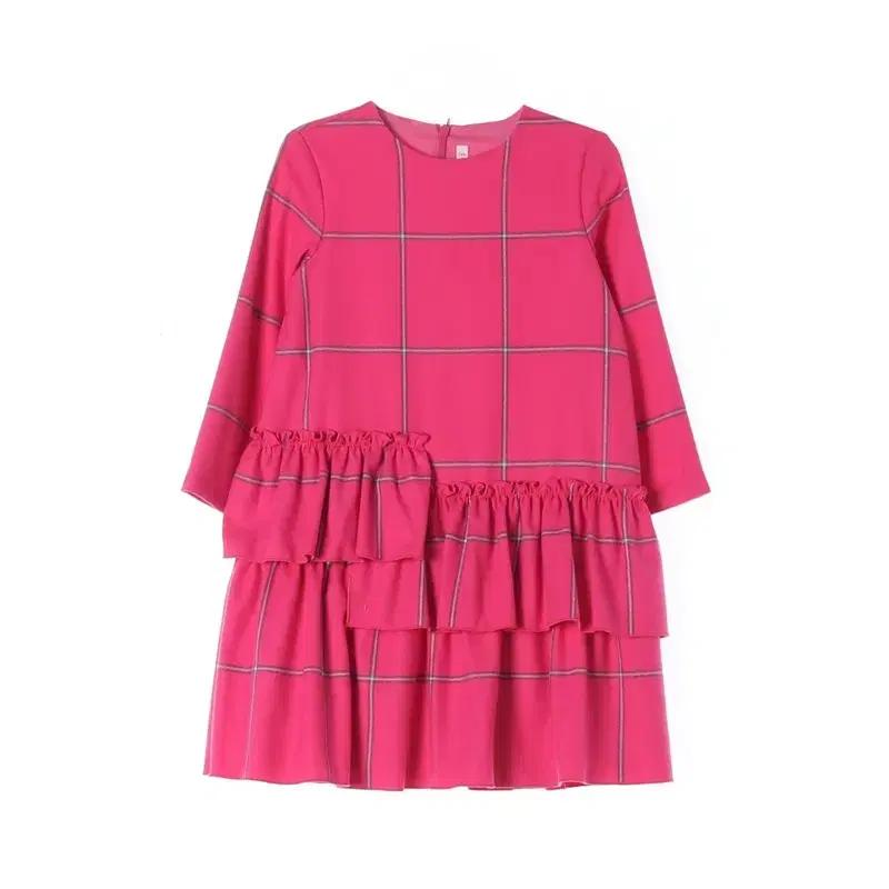 (120) 일구포 체크 미니 원피스