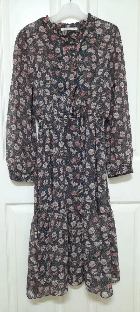 쉬폰 꽃무늬 롱원피스 상품없음