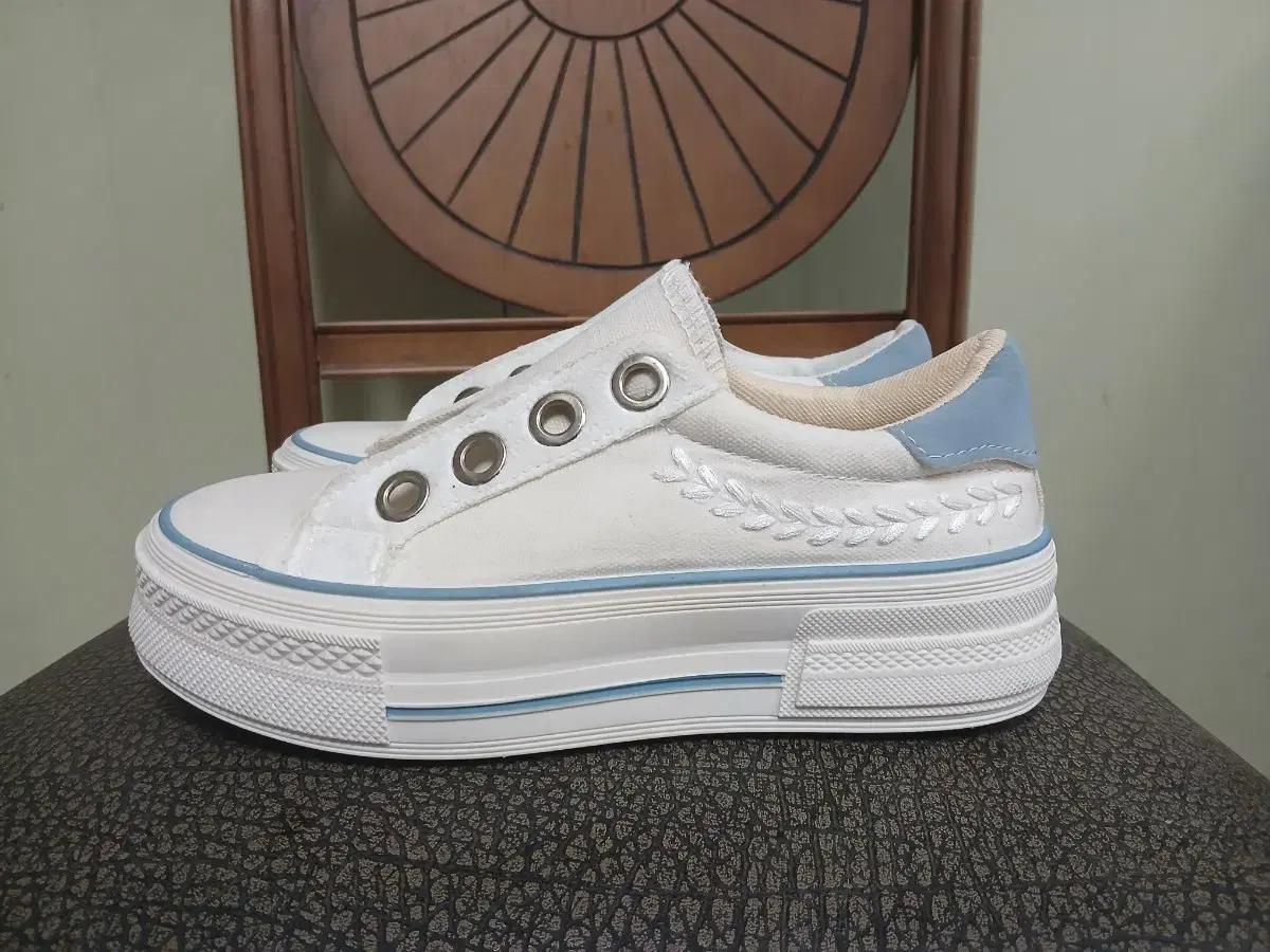 여자 봄.여름 키높이 캔버스화