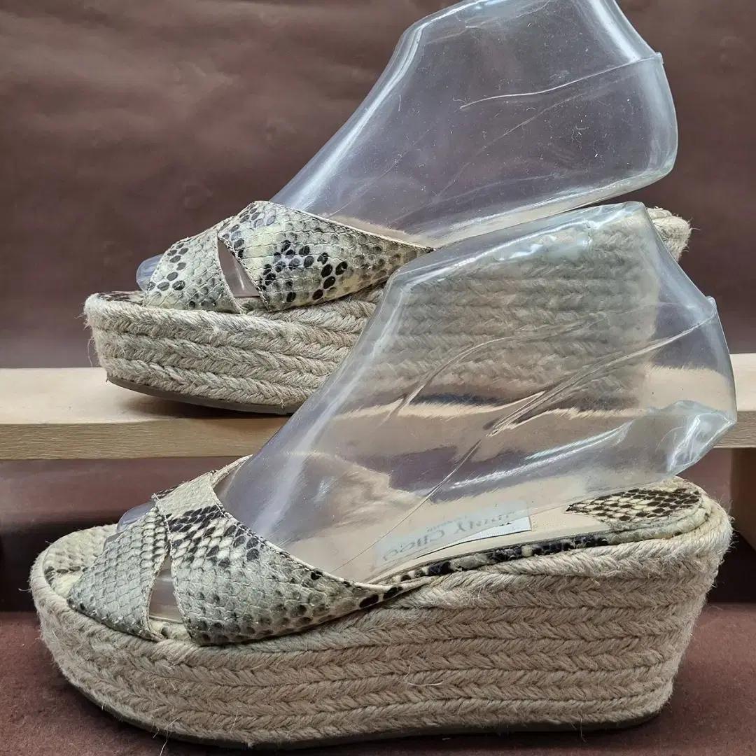 지미추  여성 웨지슬리퍼 37 230  굽8_