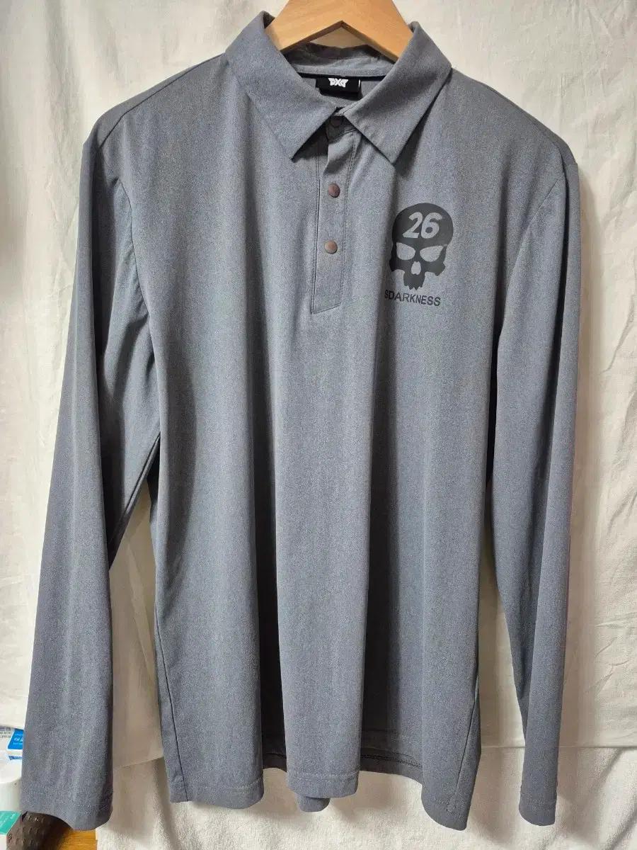 PXG 남성 긴팔 폴로티 그레이 105 XL