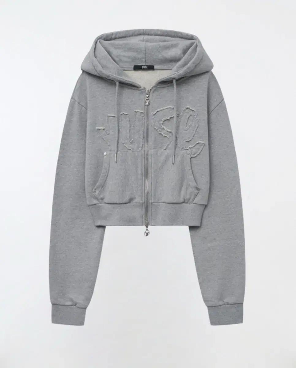 Yuse 유즈 logo patch grey 후드집업 회색