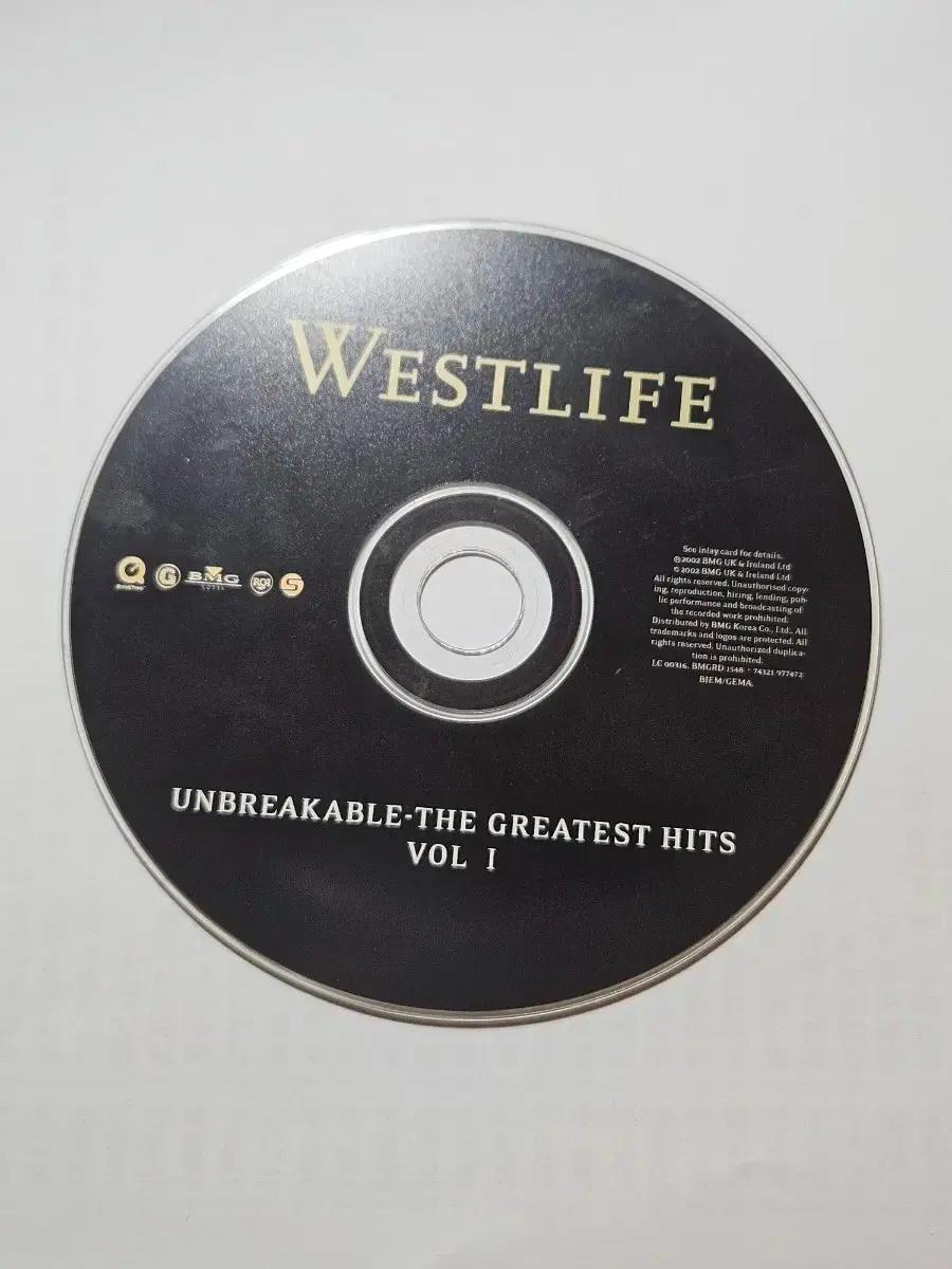 Westlife The Greatest Hits vol1 중고 cd