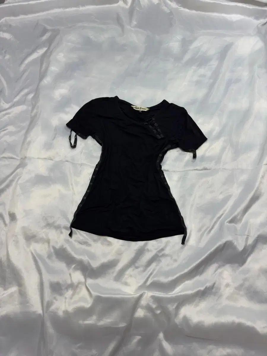 Cook jeans 00s archive lace up eyelet t