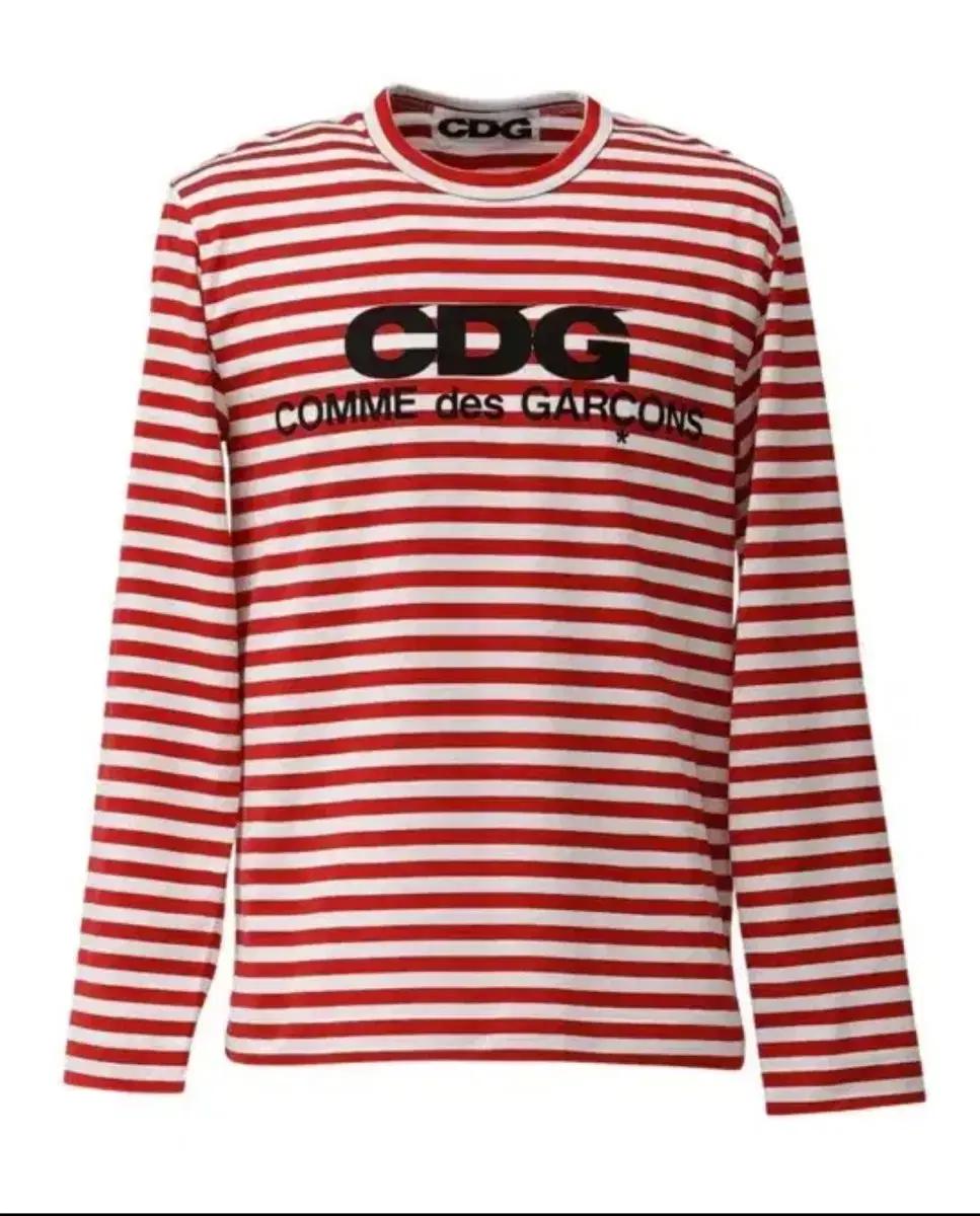 CDG 롱슬리브 T-Shirt red Stripe red 구매합니다.