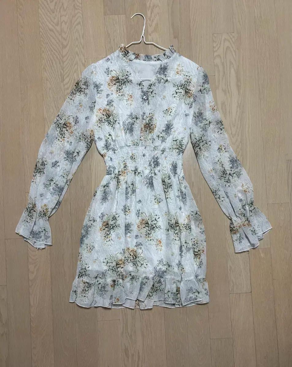 꽃무늬 쉬폰 원피스