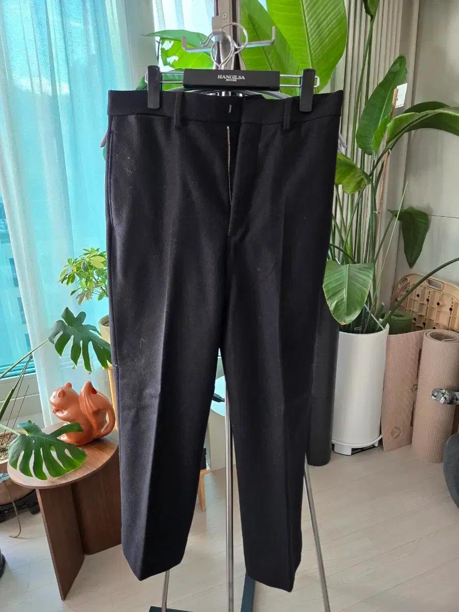 르메르 lemaire 울 와이드 팬츠 블랙