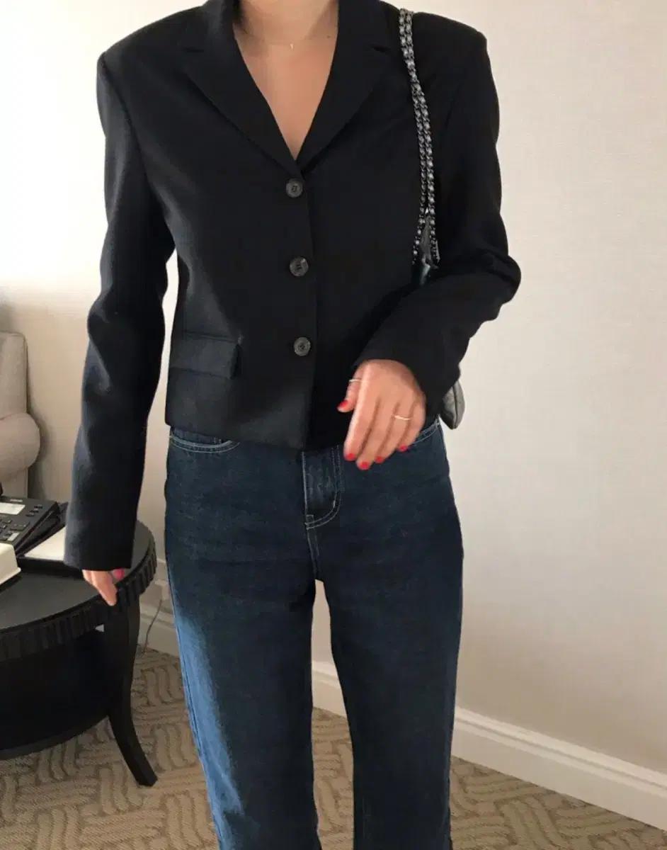 코드유(타낫) 자켓 블랙