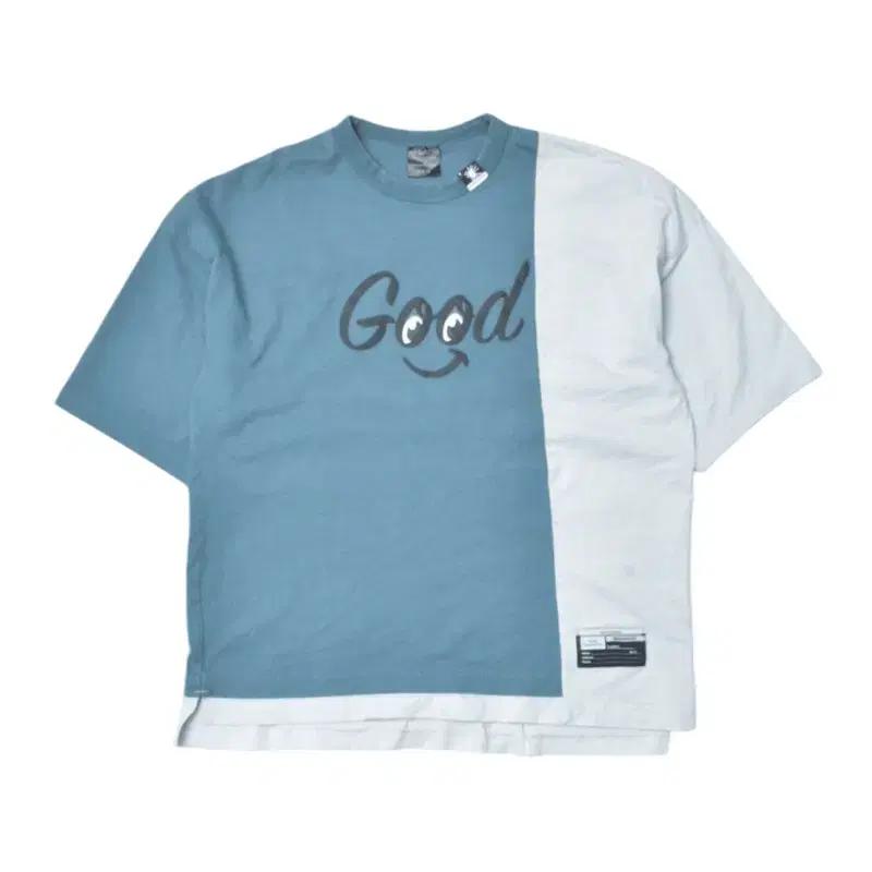 GU 미하라야스히로 협업 스마일 프린팅 배색 반팔 티셔츠 S