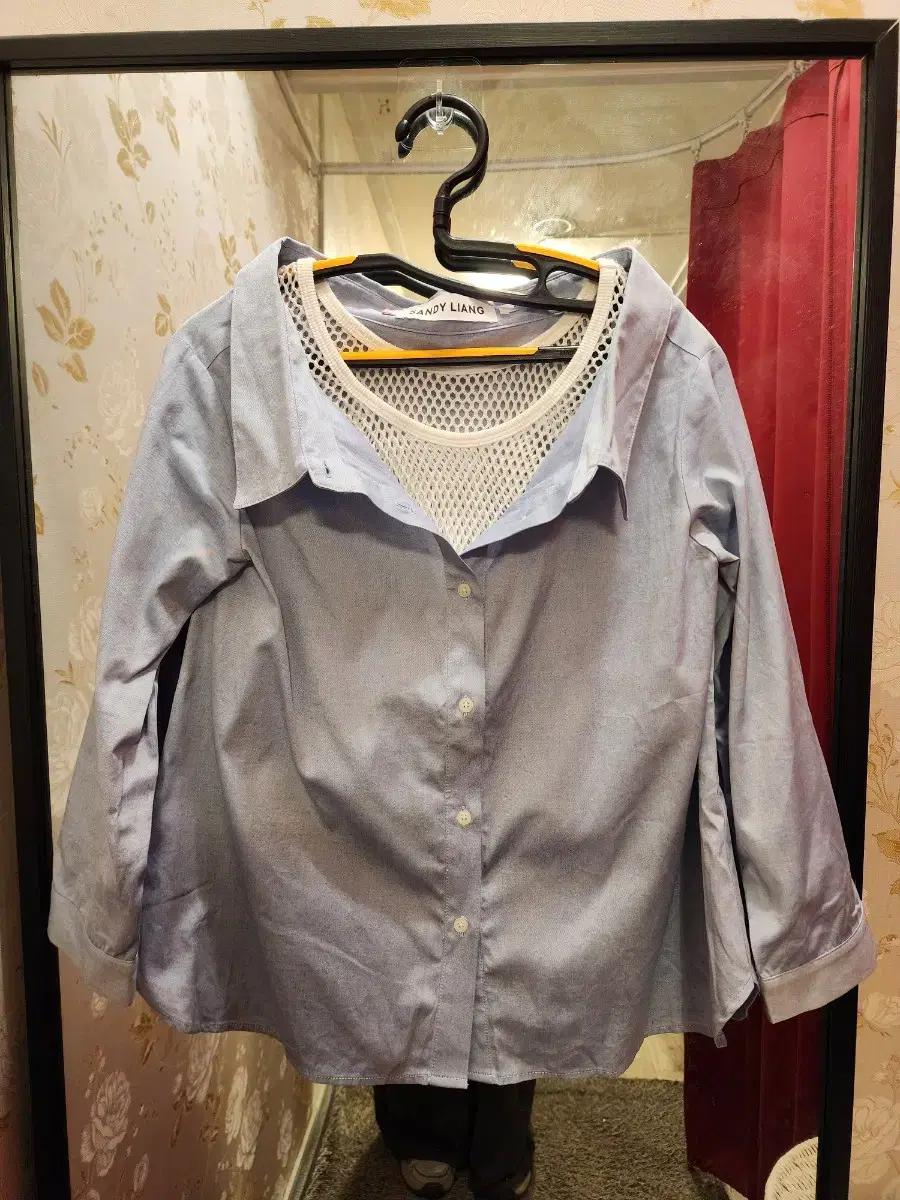 4/22 Sandy Liang 샌디리앙 오프숄더 셔츠