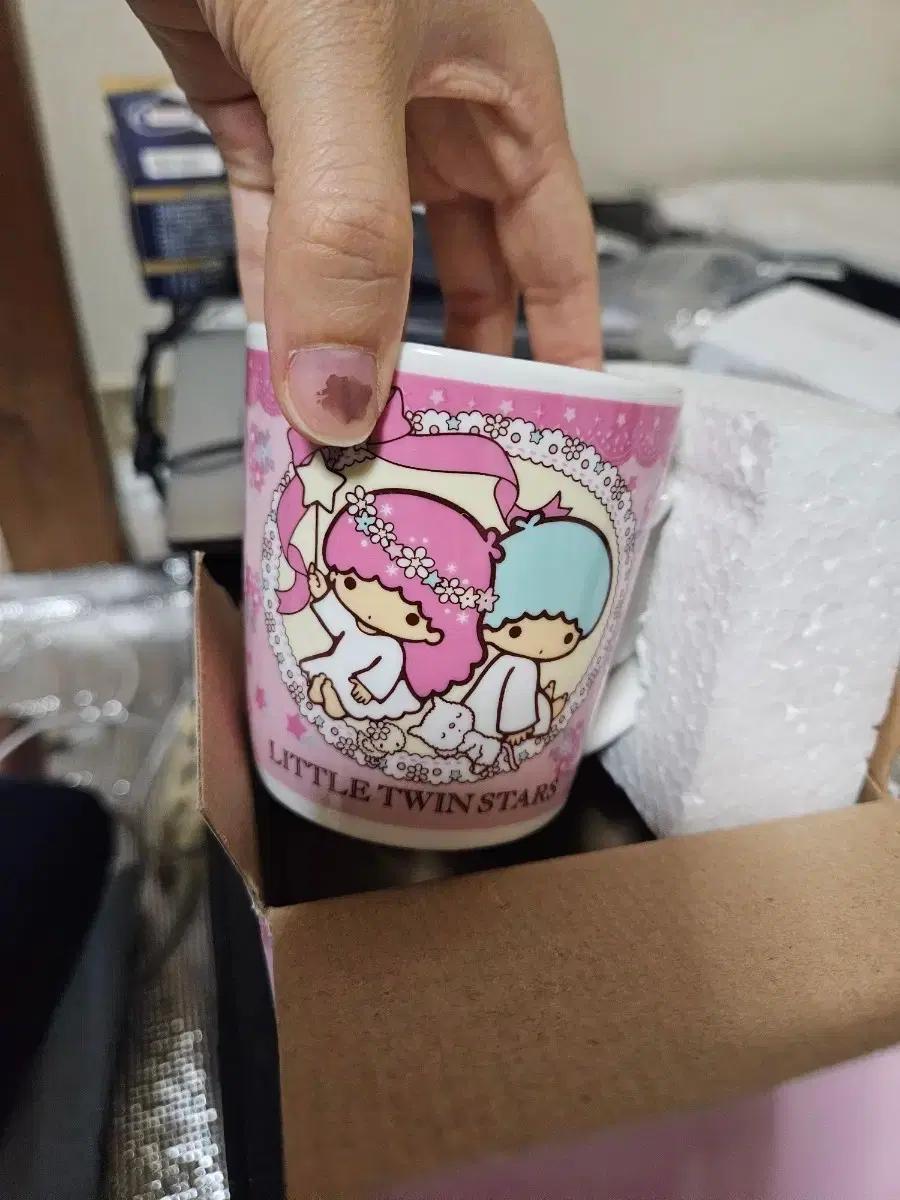 산리오 고전소품 리틀트윈스타 키키라라 2014 컵