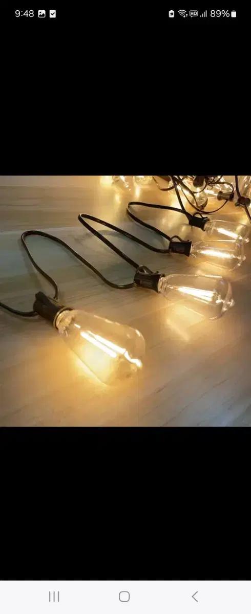 줄조명15m25구에디슨조명 led조명 1w소비 캠핑등