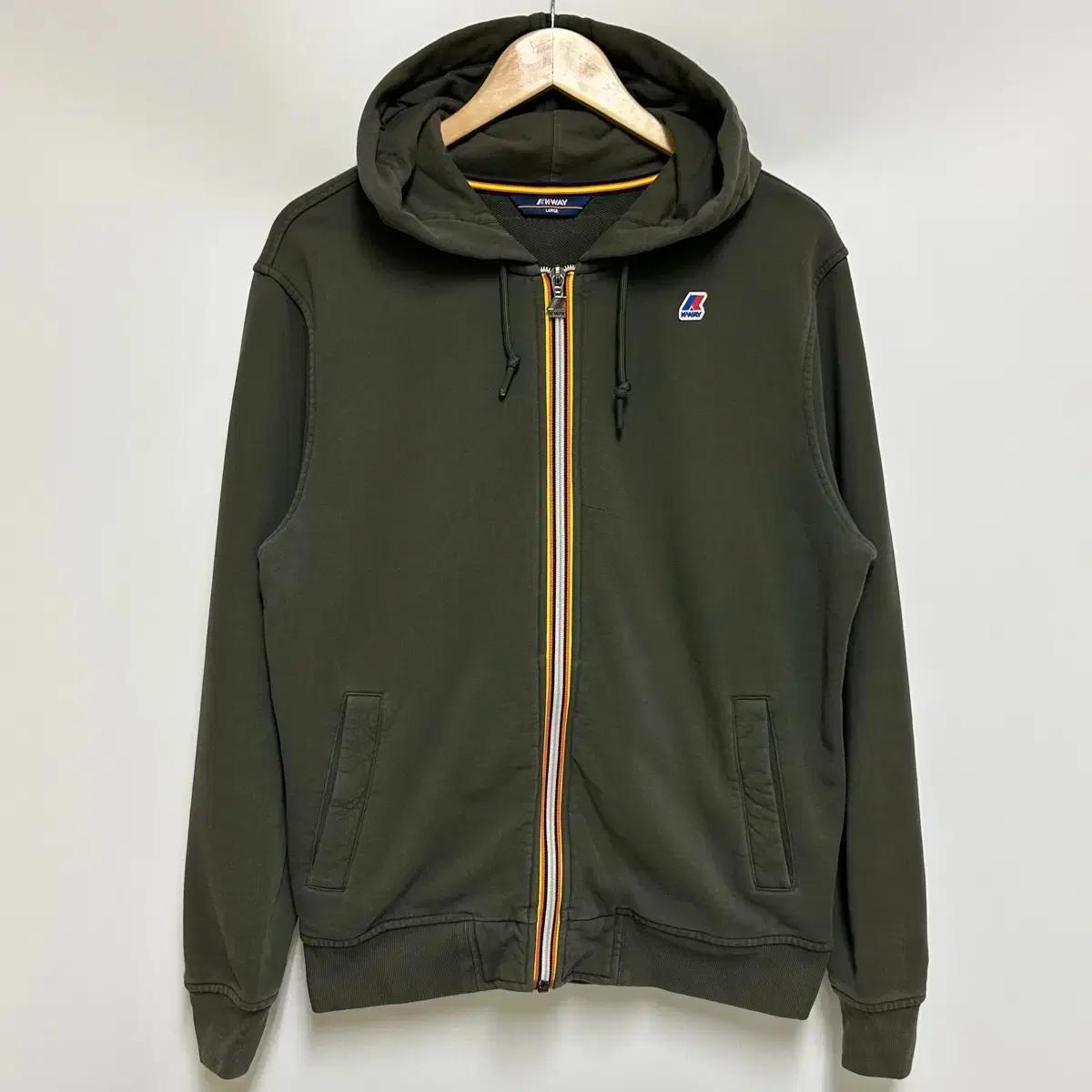 [남자 100]KWAY 까웨 안토니 후드 집업 카키