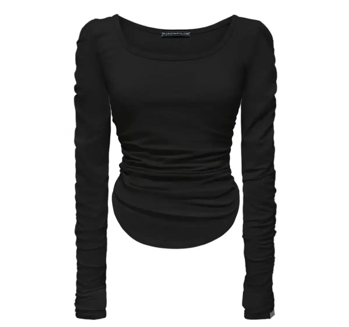 플리즈노팔로우 모모탑 블랙