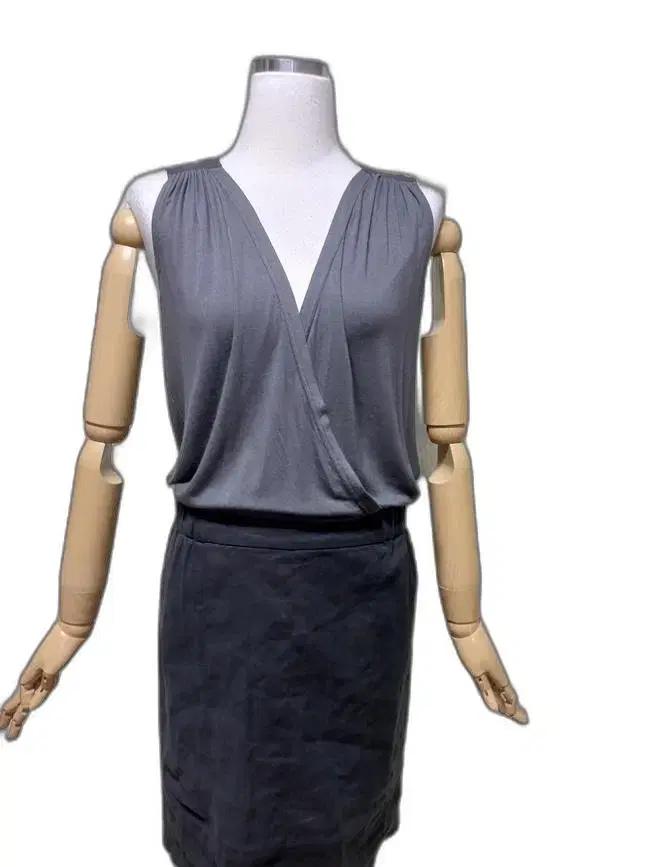 휴고보스 정품 마소재 허리밴딩 린넨 여자 여름용 여성 나시원피스88-91