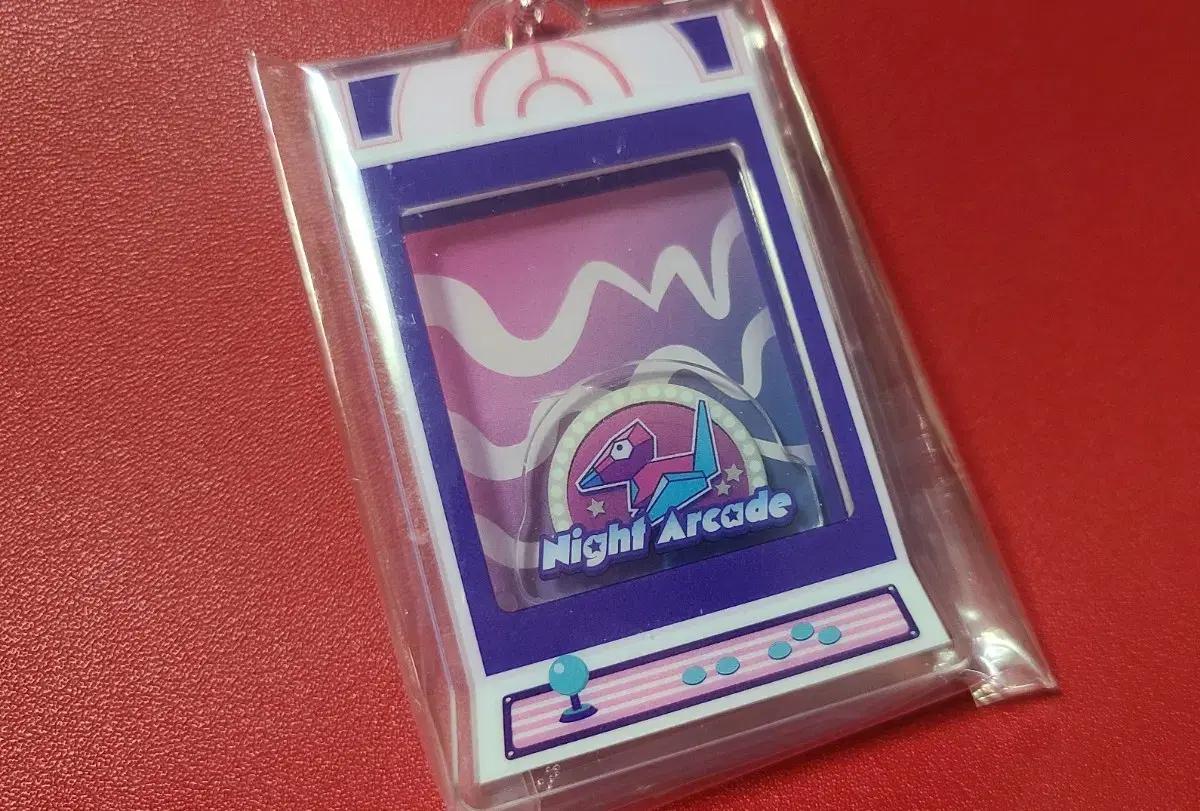 포켓몬 Night Arcade 키링 폴리곤 로고 포케센