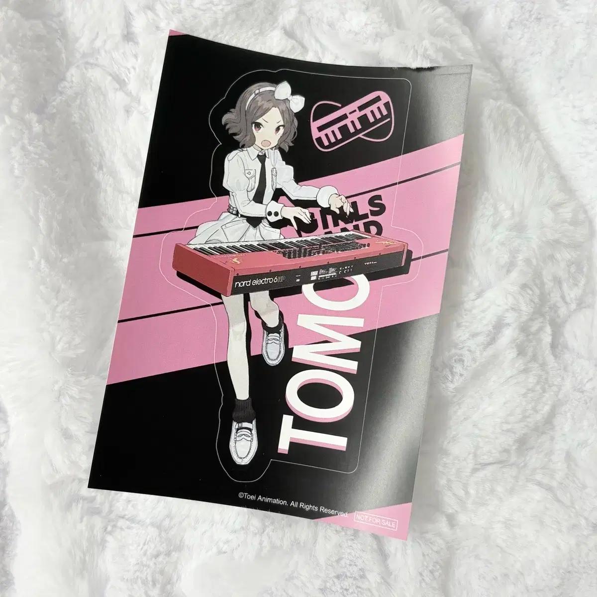 걸즈밴드크라이 걸밴크 토모 애니플러스 카페 스티커