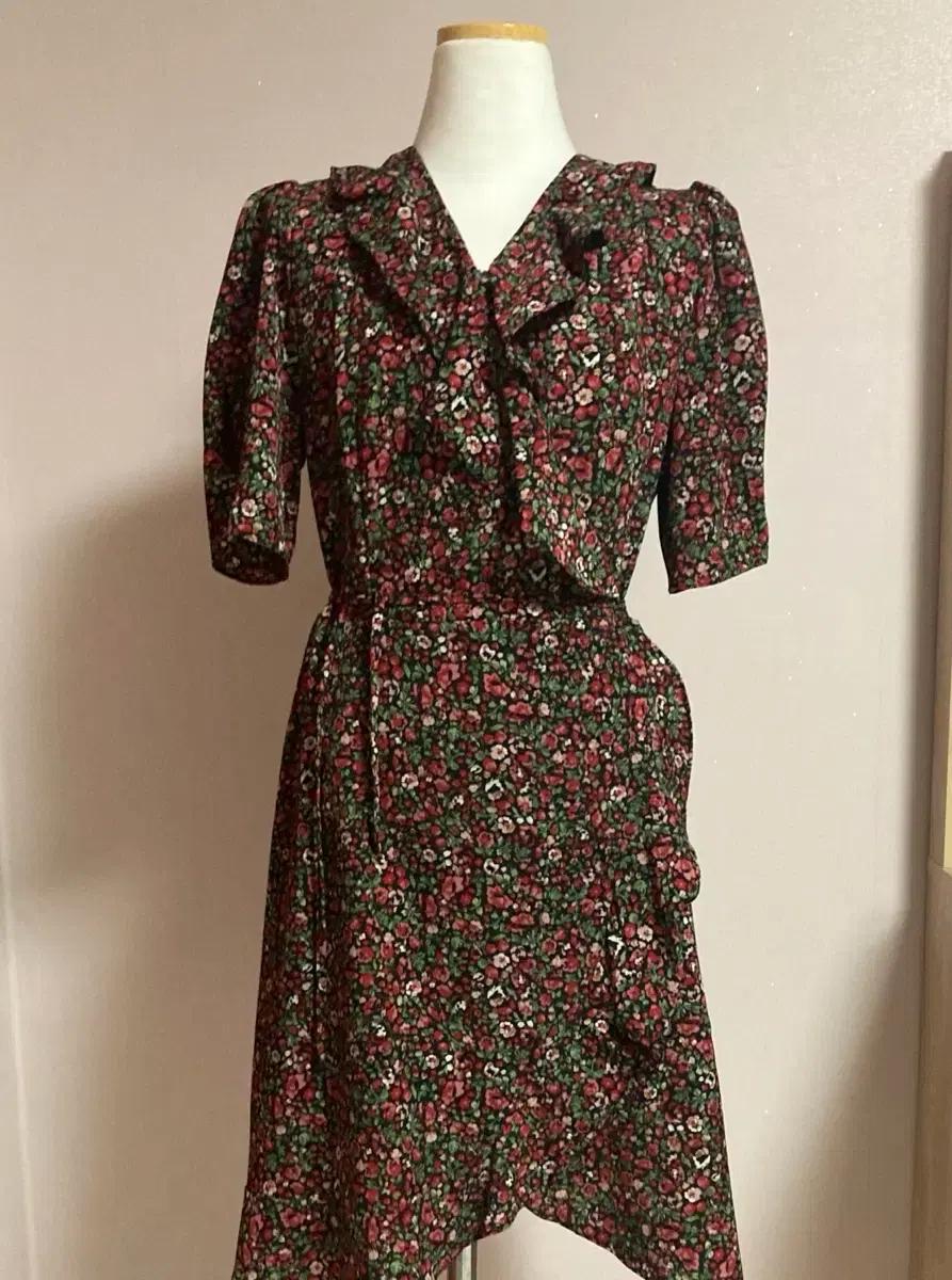 미쏘 꽃무늬 쉬폰 원피스