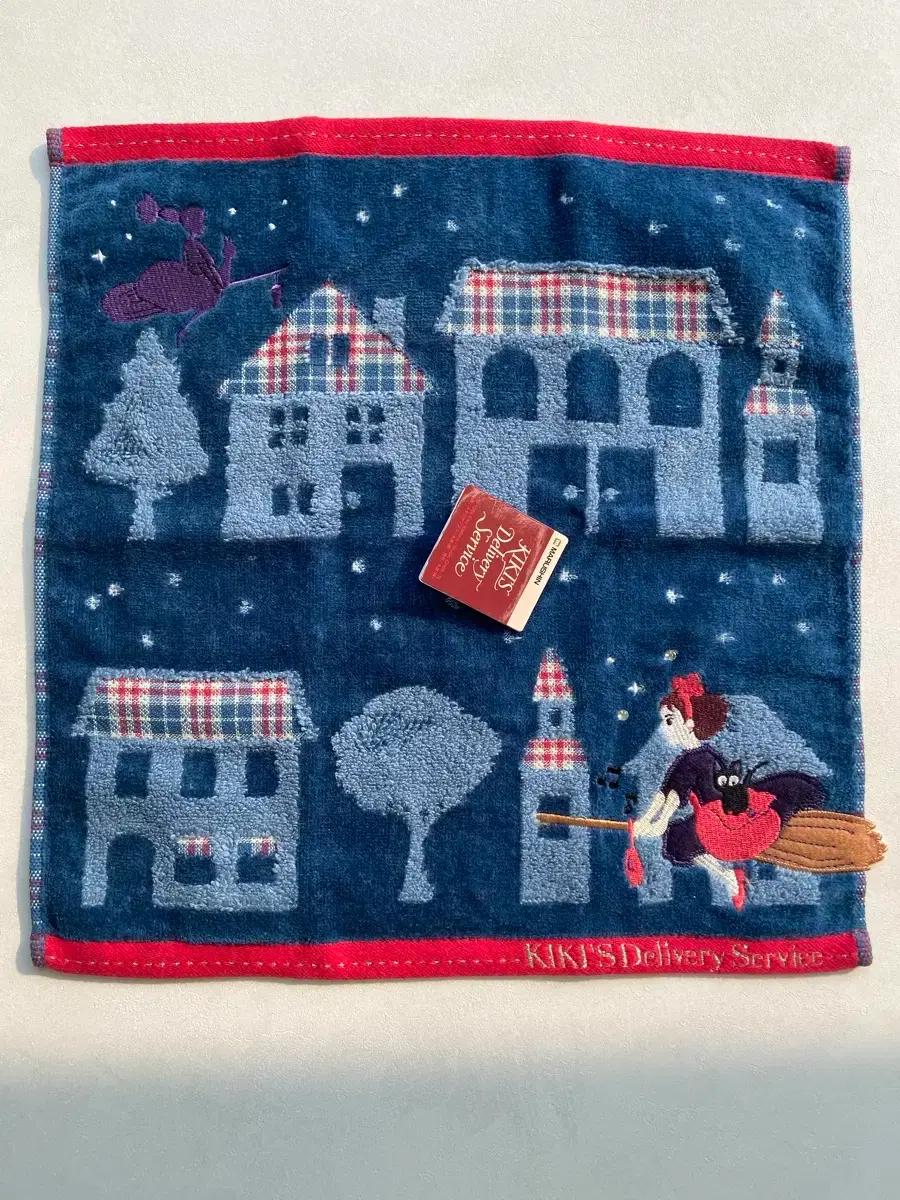 [재고 1] 마녀배달부 키키 - 큐빅 디테일 중형 타올 손수건