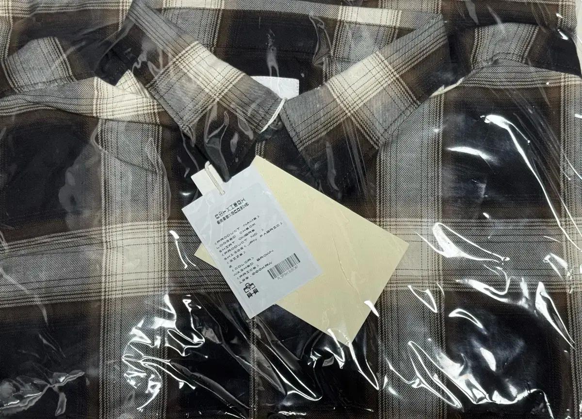 [2] 폴리테루 루즈드 체크셔츠 워시드 브라운 옴브레
