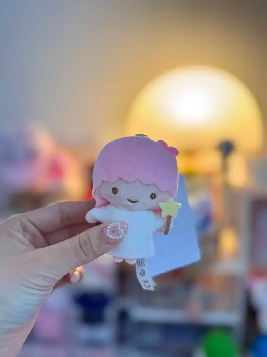산리오 하트 카라비너 키키 라라 인형 마스코트