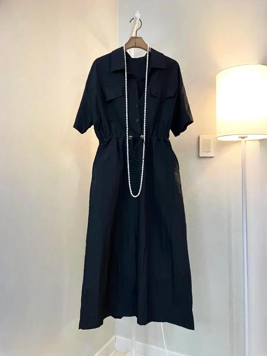 블랙반팔 여름롱 아노락셔츠면 오버핏빅사이즈 원피스