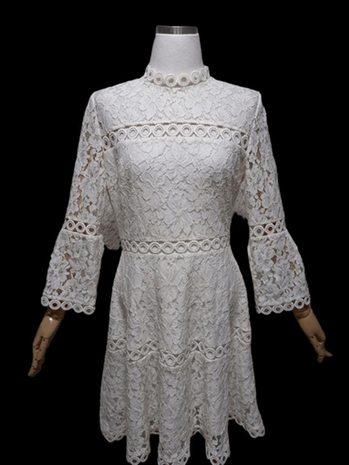 질스튜어트뉴욕 정품 나그랑 여자 여름 여성 시스루 터틀넥 펀칭원피스88