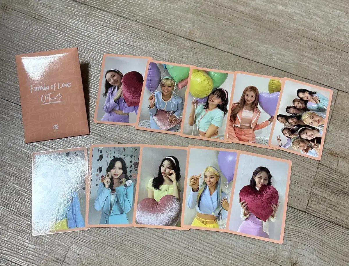 트와이스 사이언티스트 formula of love 예판 포카 세트