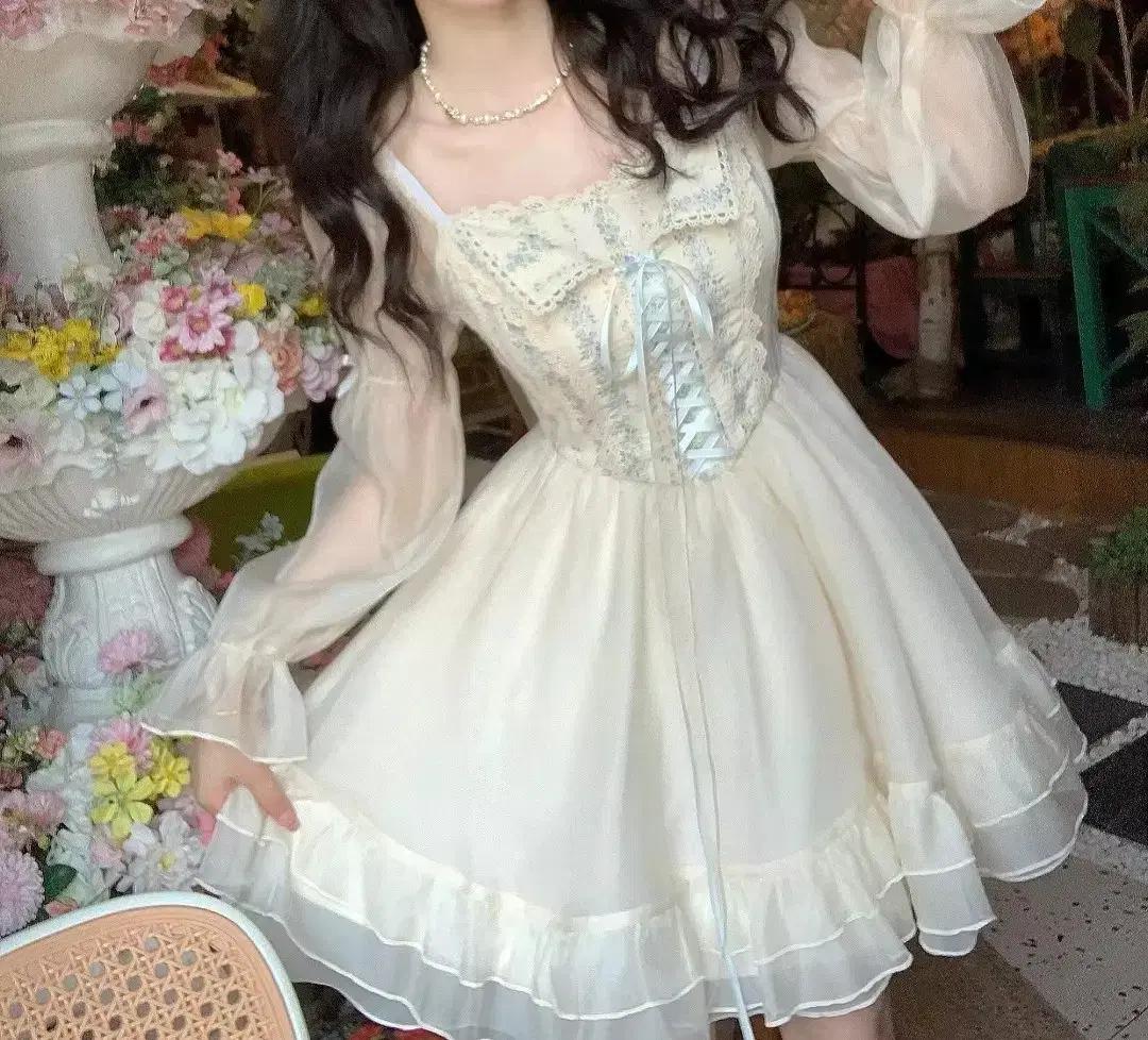 졸업사진 코르셋 미니드레스 대여 중세시대 원피스 졸사 개화기 공주