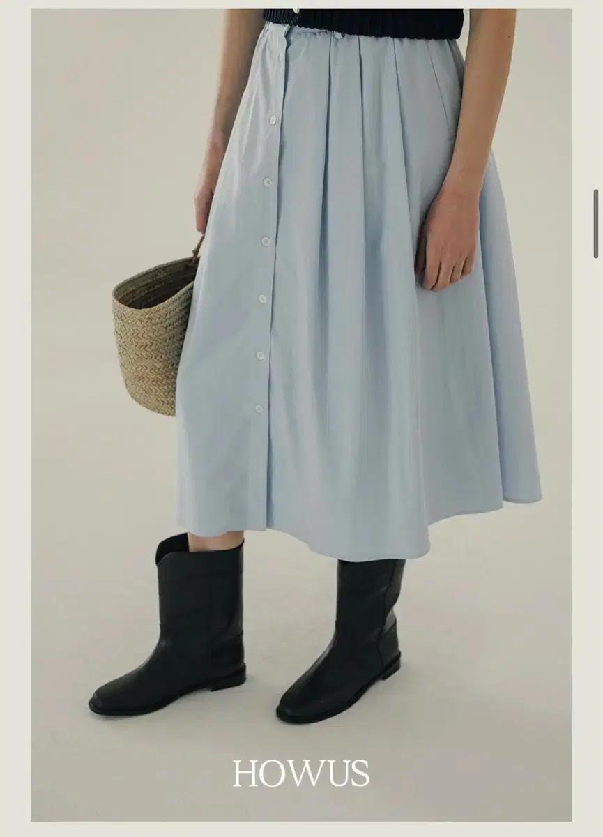 HOWUS 호와스 라헬 스커트 스카이블루 LAHEL SKIRT (SKY