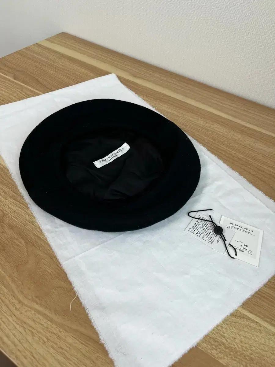 KIJIMA TAKAYUKI 울 베레모 / 블랙 / 사이즈 2