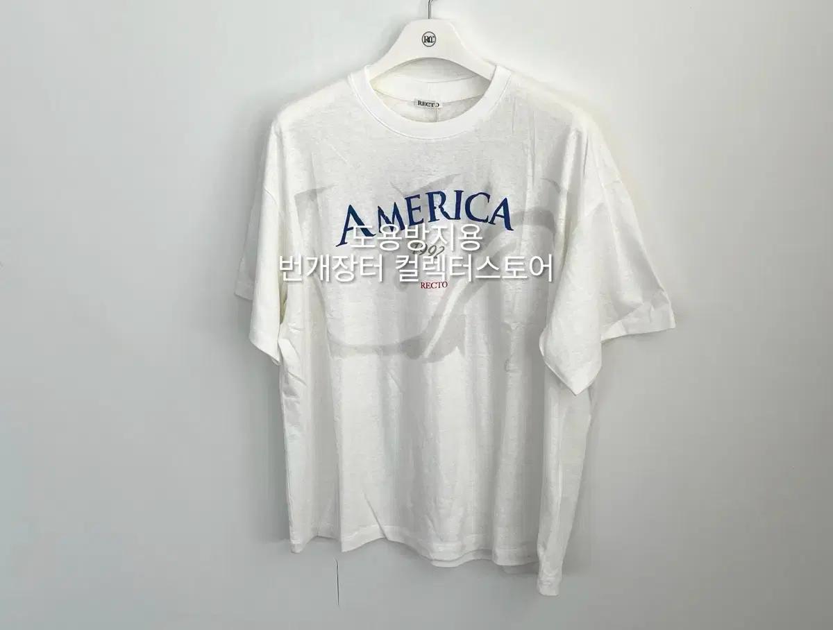 렉토 25SS 아메리카 1992 린넨 블렌드 티셔츠