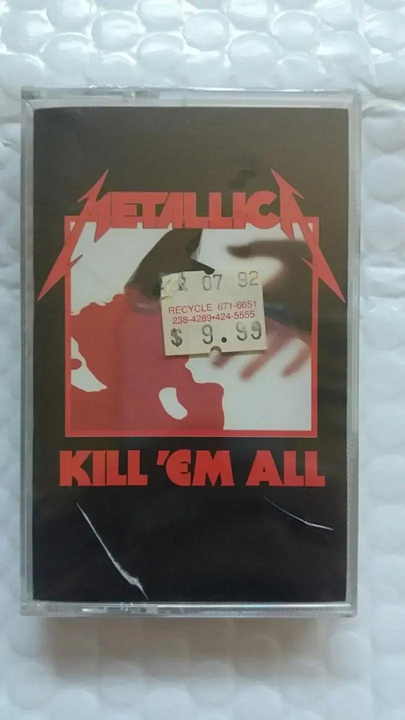 metallica 카세트테이프 미개봉 수입반 12트랙 메탈리카