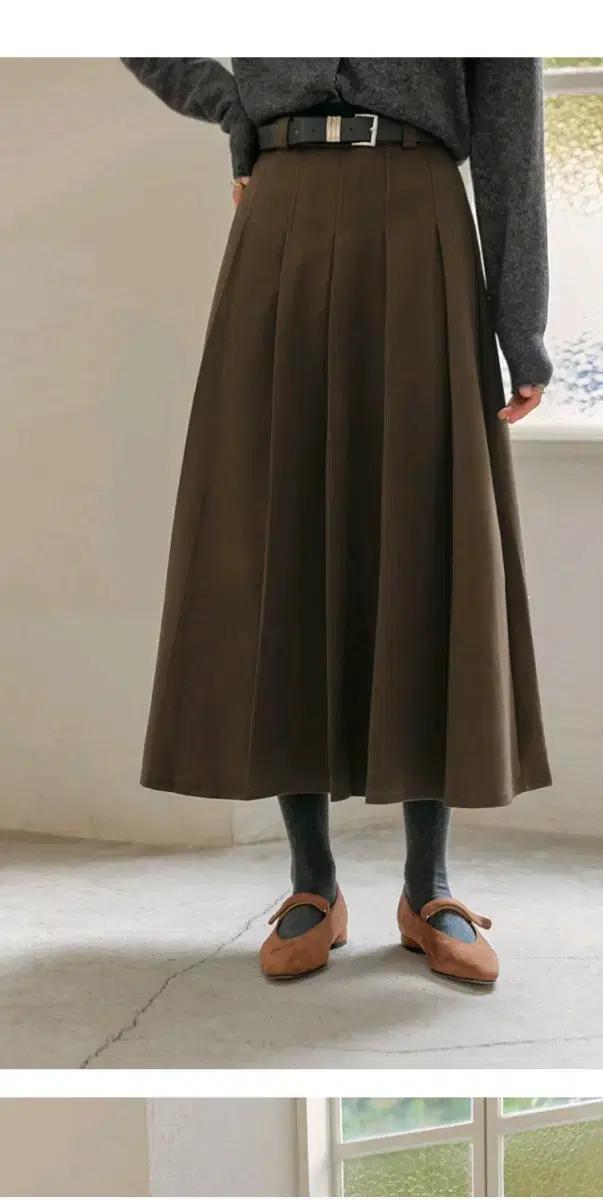 여성스커트 플리츠스커트 기모스커트 롱스커트