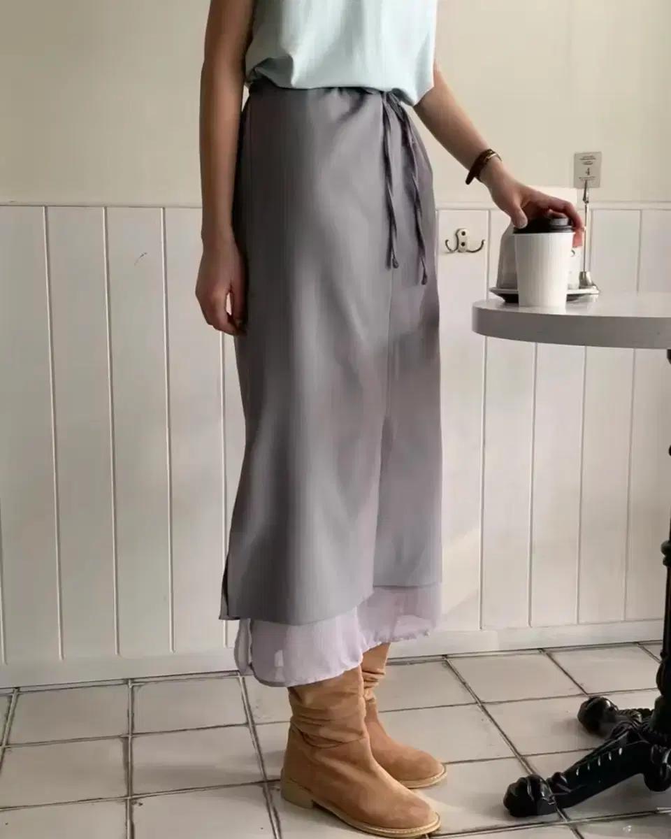 빈티지 롱 스커트 / 모리걸 데일리 캐주얼 y2k 발레코어 유니크 긱시크