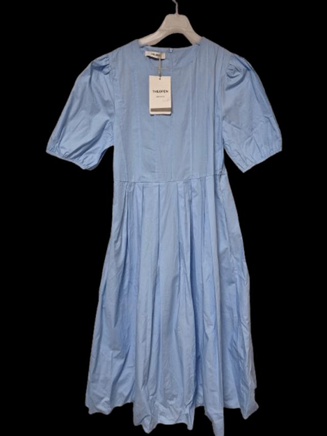 더오픈프로덕트 벌룬 플레어 여성 라운드넥 여름 반팔롱원피스55