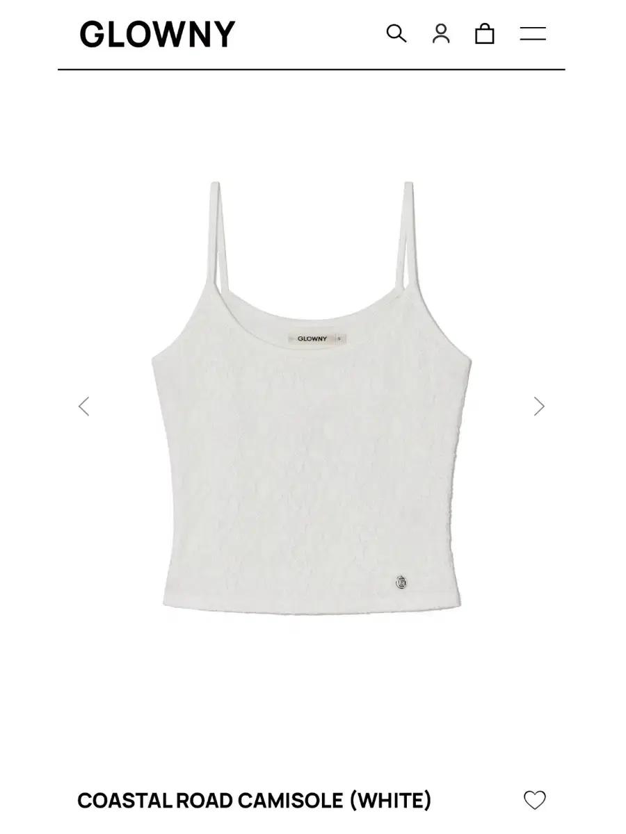 [구해요] 글로니 COASTAL ROAD CAMISOLE WHITE (S