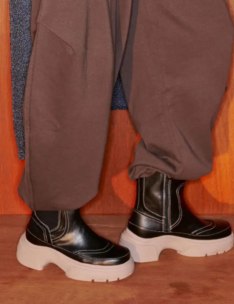 PAES 페이즈 레이어 첼시부츠 / 블랙베이지