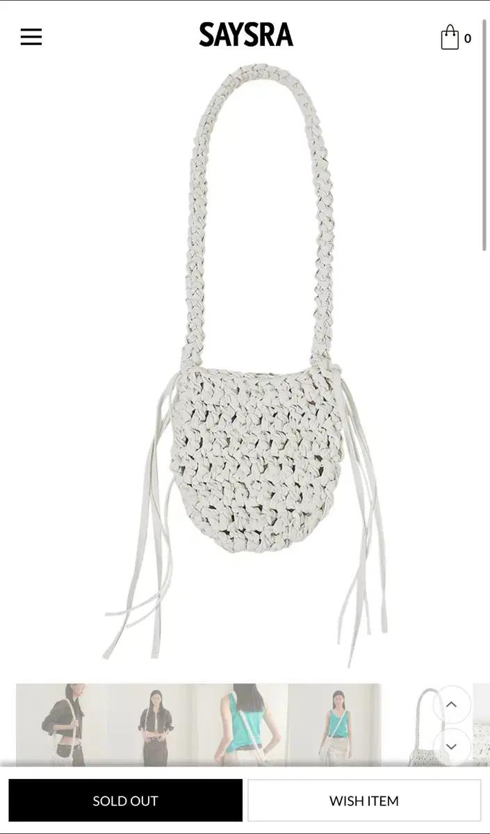 세이스라 saysra 크로스 비건 레더백
